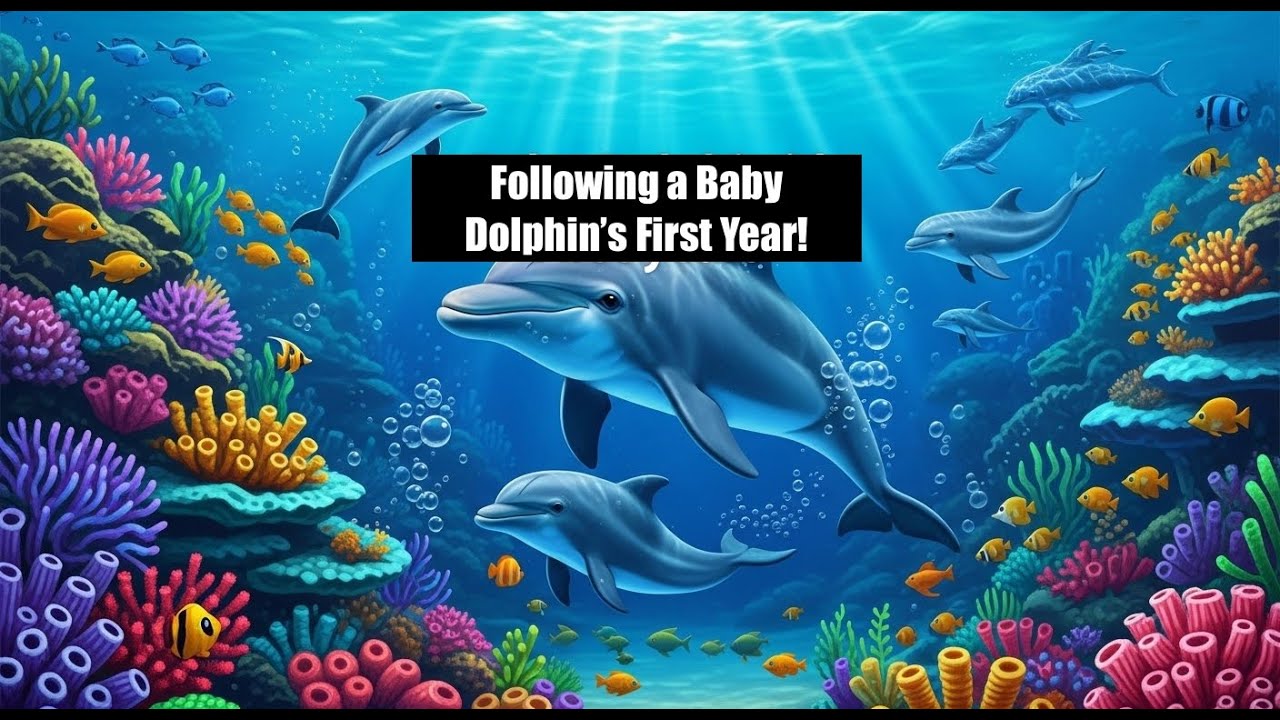 Following a Baby Dolphin’s First Year!  | kids learn | bedtime stories | cartoon | animals | dolphin