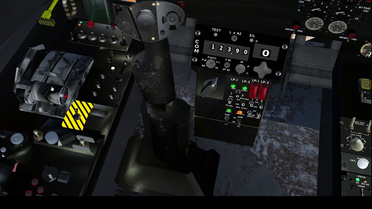 Flightgear Sepecat Jaguar startup