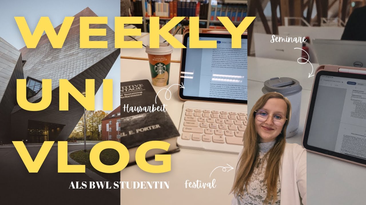eine Woche als BWL- Studentin 🎀  //  uni diaries 💗 || akacelly