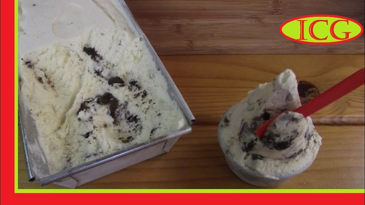 Helado de oreo 