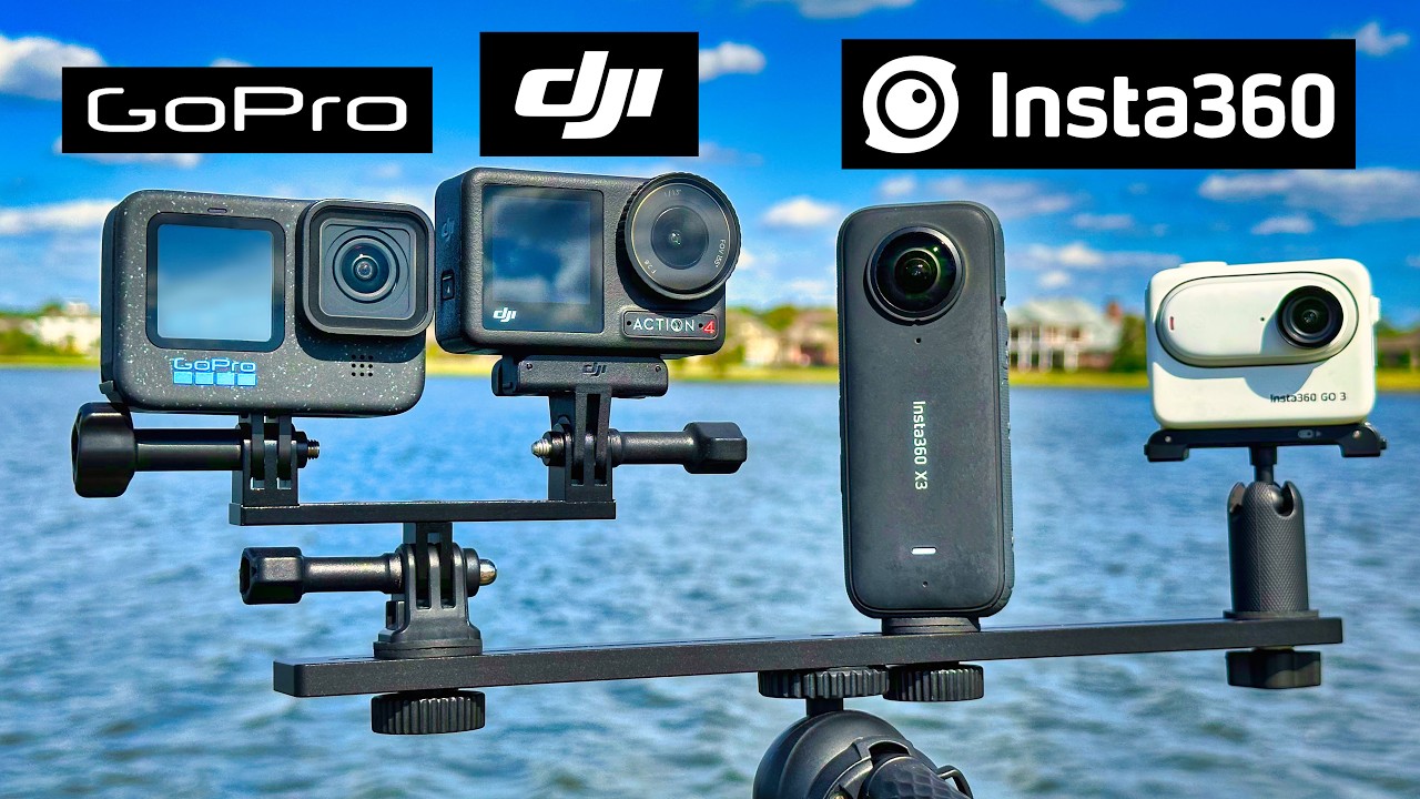 GoPro 12 vs DJI Action 4 vs Insta360 X3 vs GO 3!