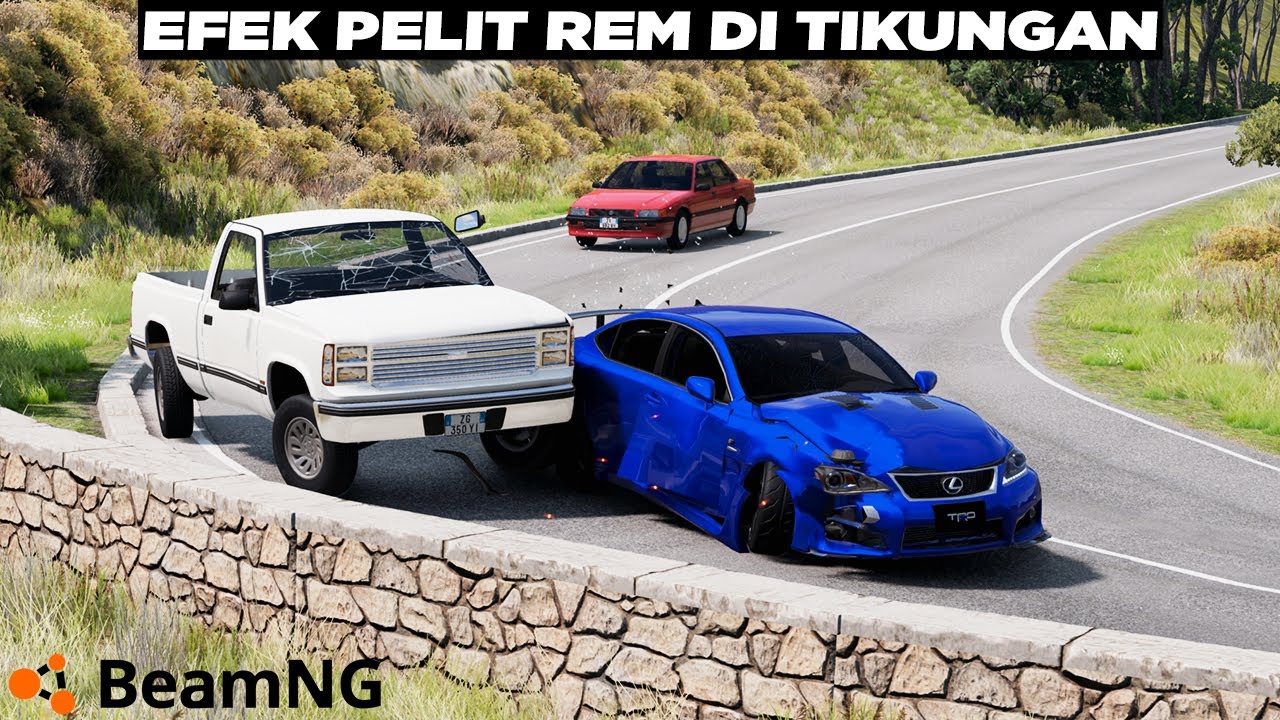 Alasan Kenapa Mobil Harus Pelan di Tikungan 😛😛 BeamNG Drive Gameplay Indonesia