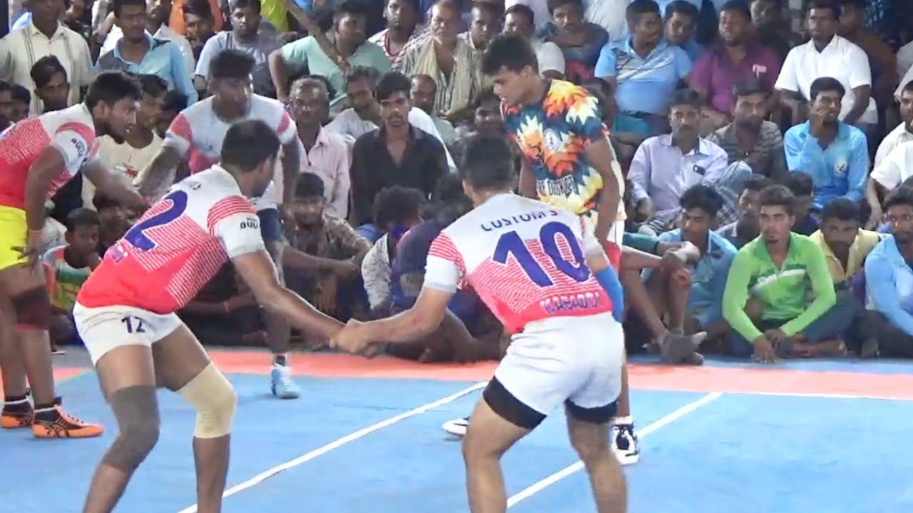 CUSTOMS MADURAI vs CUDDALORE DISTRICT - SERUTHUR SOUTH INDIA KABADDI MATCH PRE QUARTER FINALS 2010