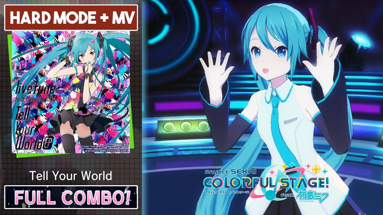 HATSUNE MIKU - Tell Your World MV and Full Combo Gameplay