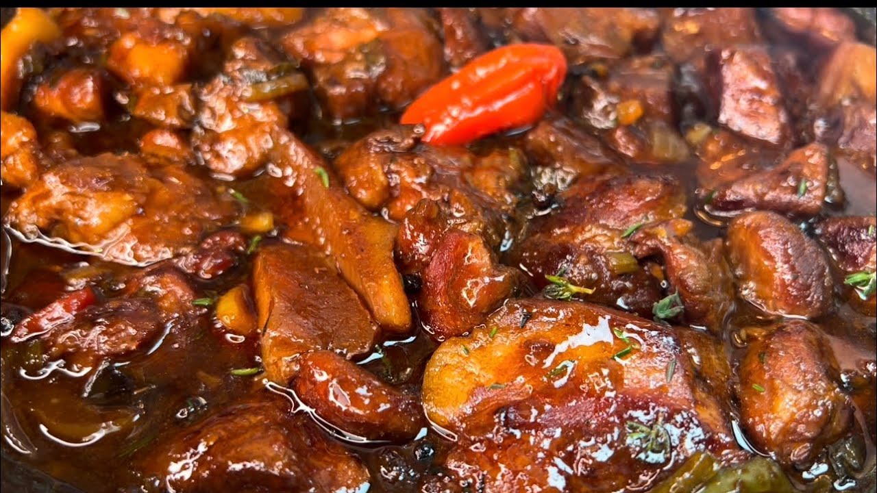 BROWN STEW PORK JAMAICAN STYLE