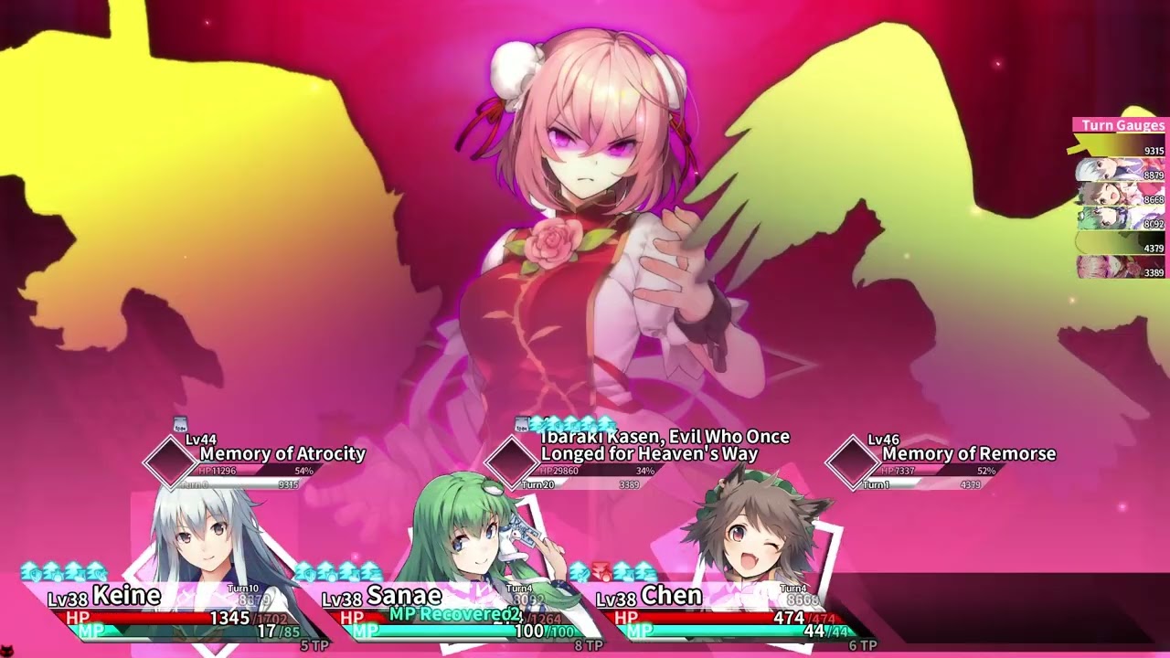 Labyrinth of Touhou Tri Lunatic Difficulty Kasen