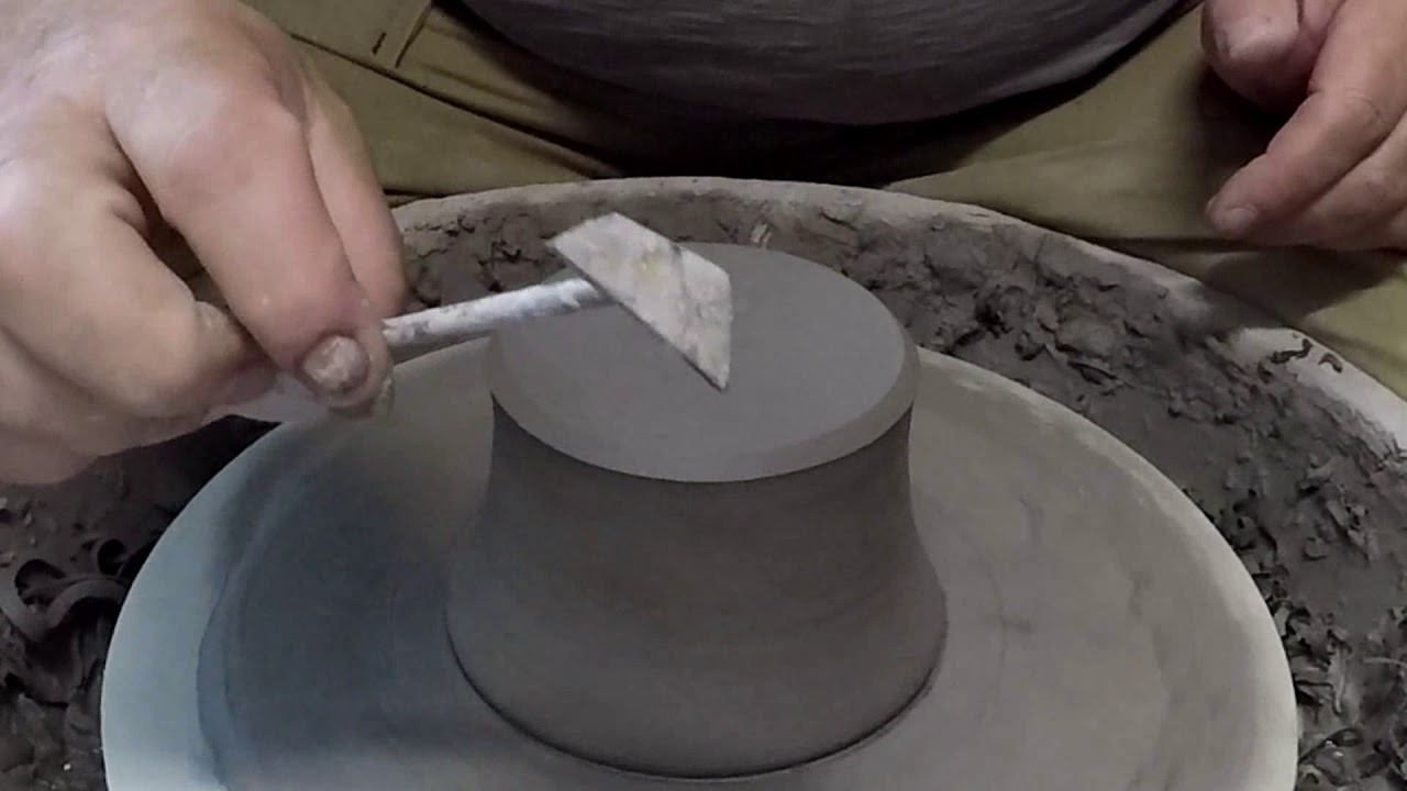 Tony Remington throwing and finishing  a set of shohin pots.