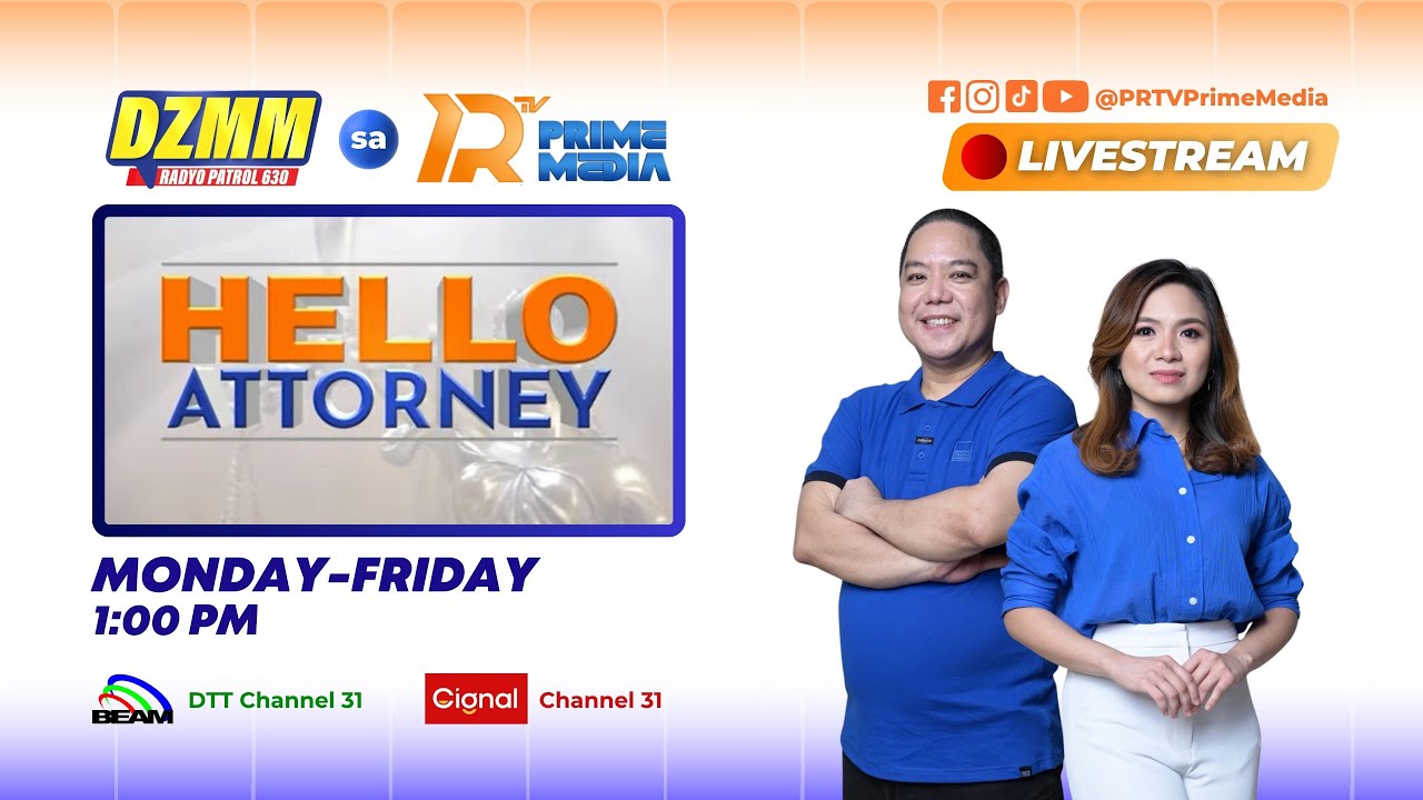 HELLO ATTORNEY | MARCH 19, 2026 | DZMM sa PRTV Prime Media