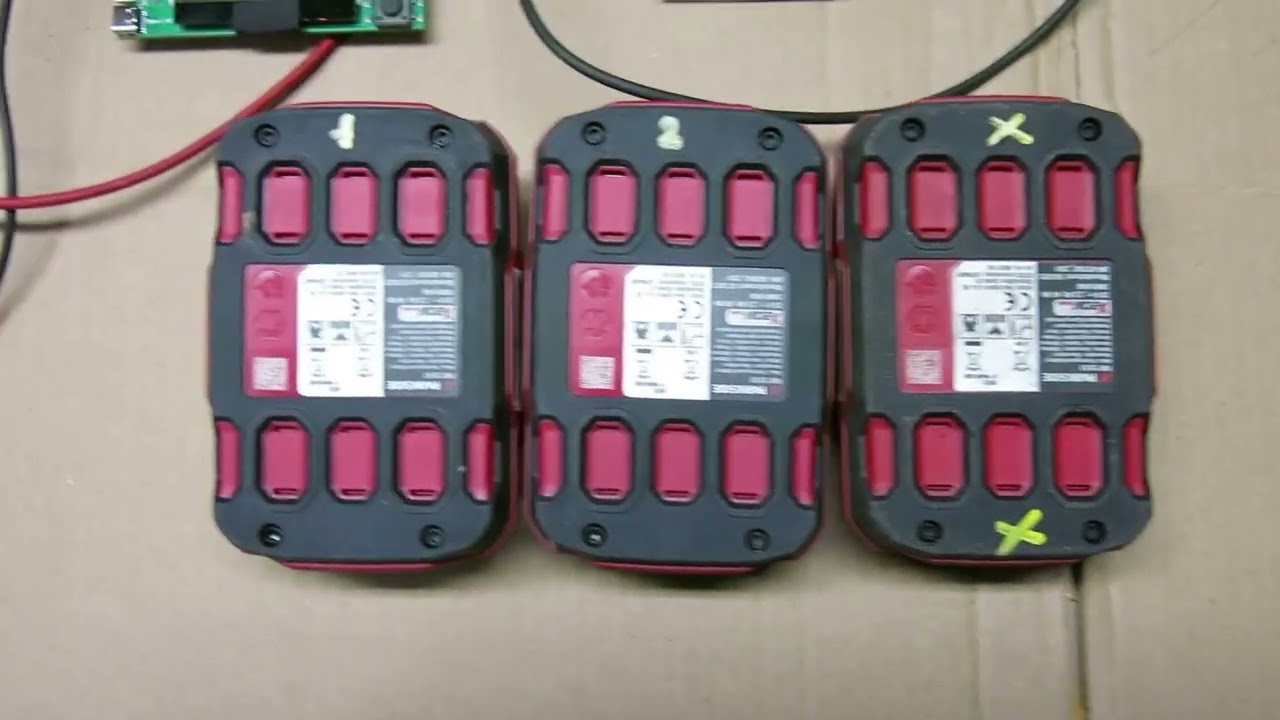 Parkside 2Ah,  4Ah,  4Ah Smart battery test I. rész