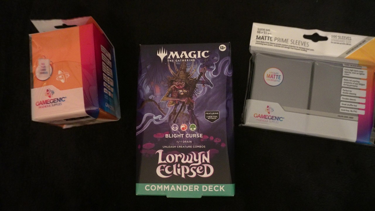 ASMR (No Speaking) | Sleeving Magic: The Gathering Auntie Ool Precon Commander Deck