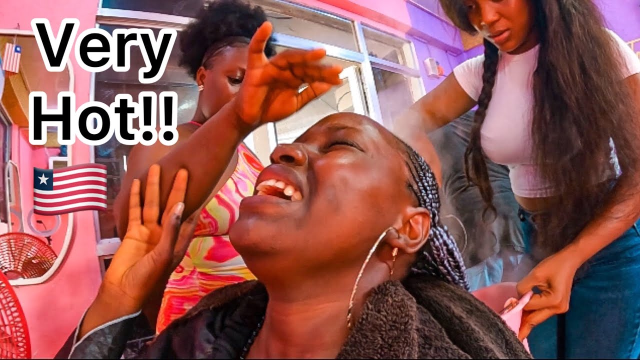 Getting Extreme African braids in West Africa||What you don't see online|| Liberia 2023. 🇱🇷