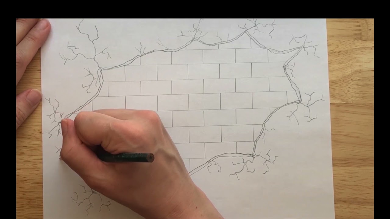 How to Draw a Brick Wall Design