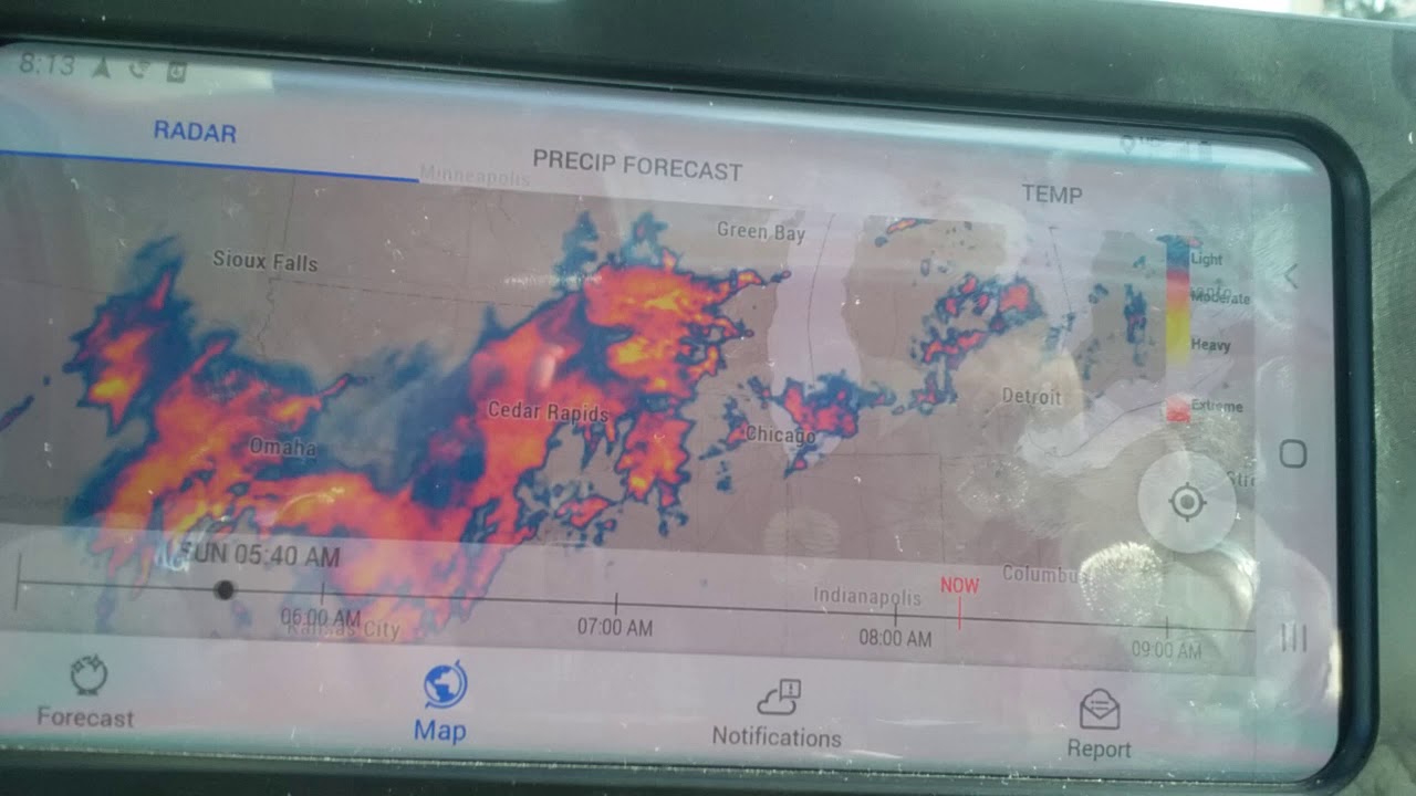 Check out the dark sky app