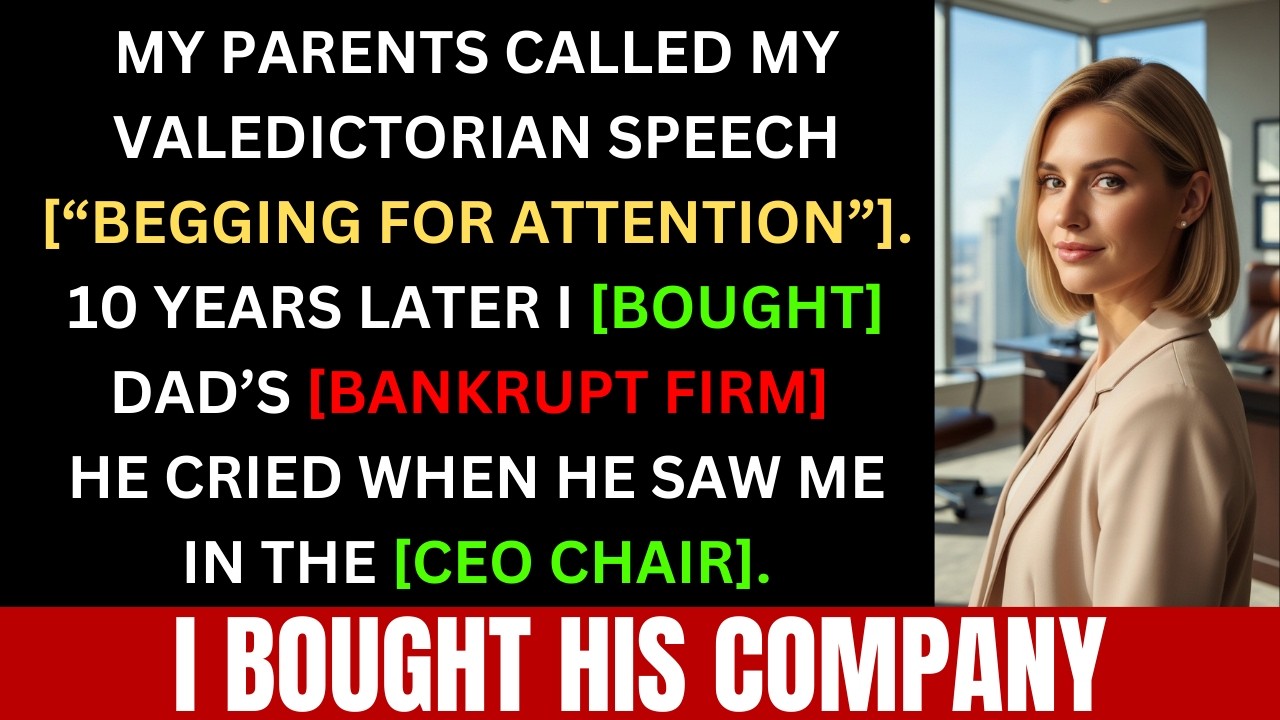 They Mocked My Valedictorian Speech—10 Years Later I Bought My Dad’s Bankrupt Firm | Revenge Story