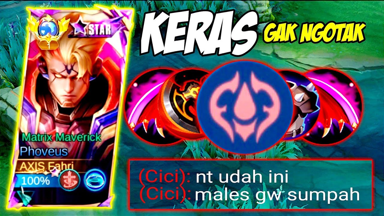 BUILD PHOVEUS ANTI KEROYOK DAMAGE SAKIT TAPI KERAS !? BUILD PHOVEUS TERSAKIT DAN TERKUAT 2025