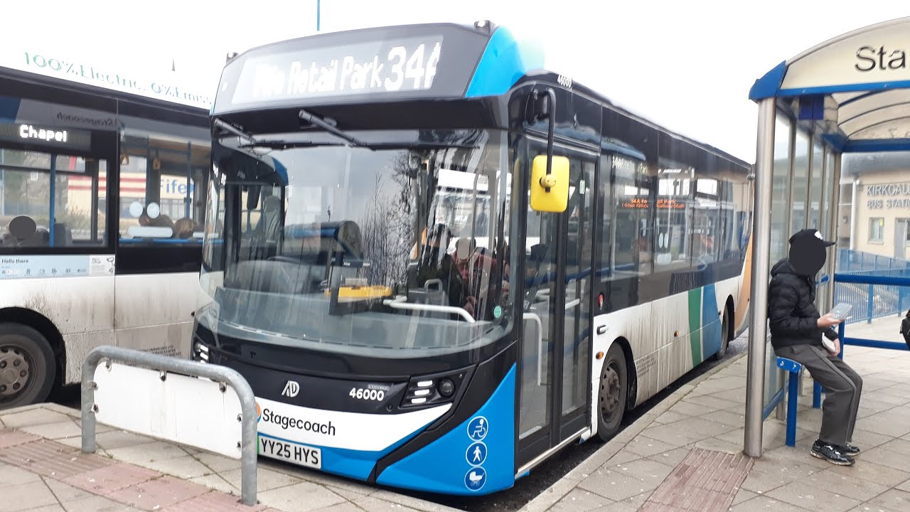 34: Stagecoach Fife ADL Enviro 100 EV 46000 (YY25 HYS)