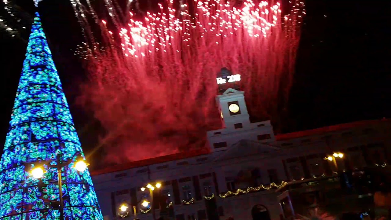 Happy new year 2018 (sol Madrid)