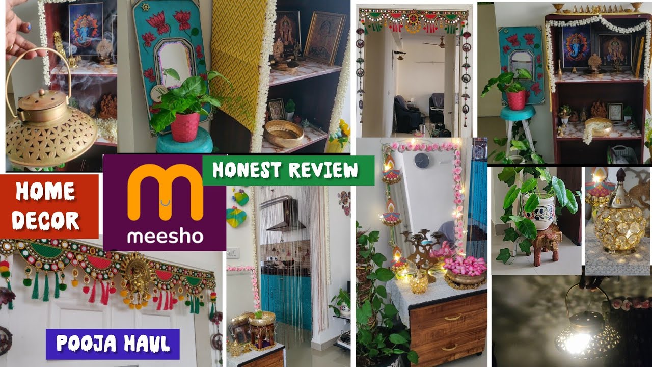 ✅Simplify My Space Using🟣Meesho Products🧿 🏠Home decor🪴Pooja Shelf Arrangment Starts at Rs 95🛑#meesho