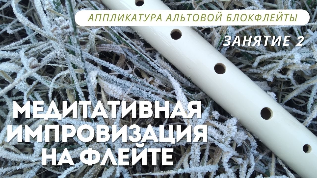 Занятие 2.  Аппликатура альтовой блокфлейты.