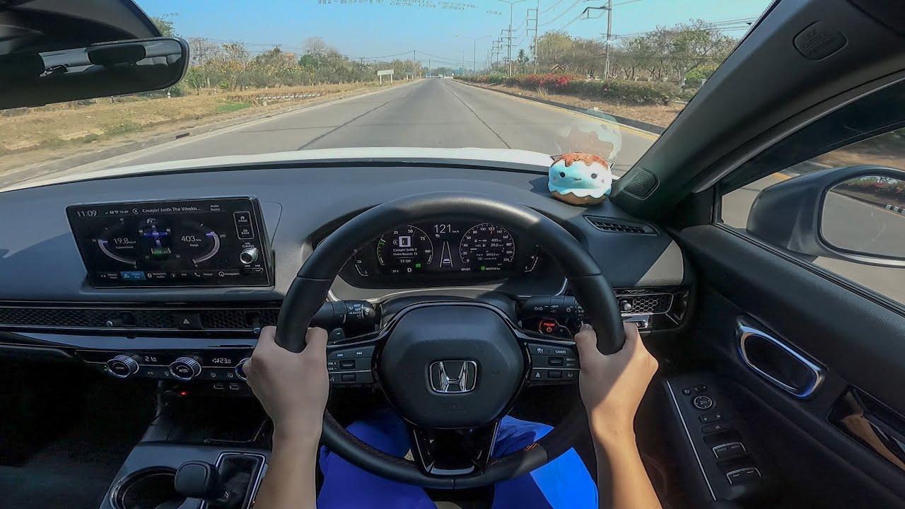 My 2024 Honda Civic EHEV RS | POV: Drive to school in Thailand (Sport mode)