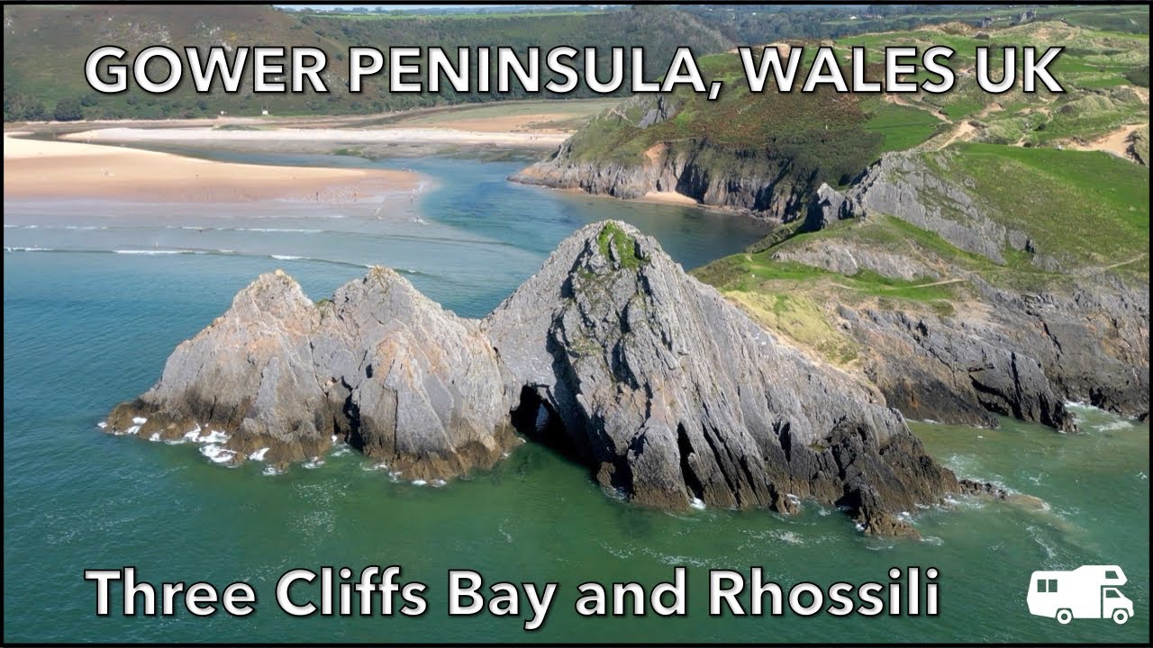 THE GOWER PENINSULAR, WALES, UK – Three Cliffs Bay Holiday Park & Nicholaston Farm Campsite
