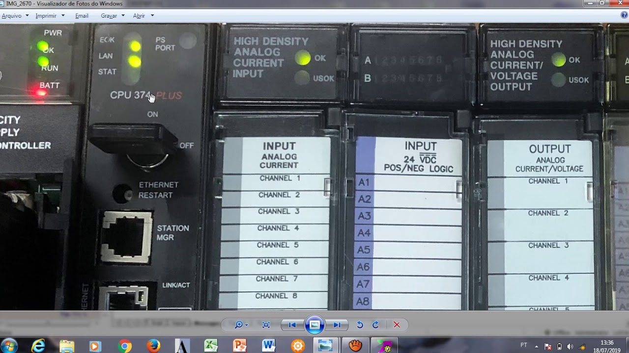 Configuração hardware usando o soft Proficy Machine Edition v8.5 da GE FANUC PLC9030