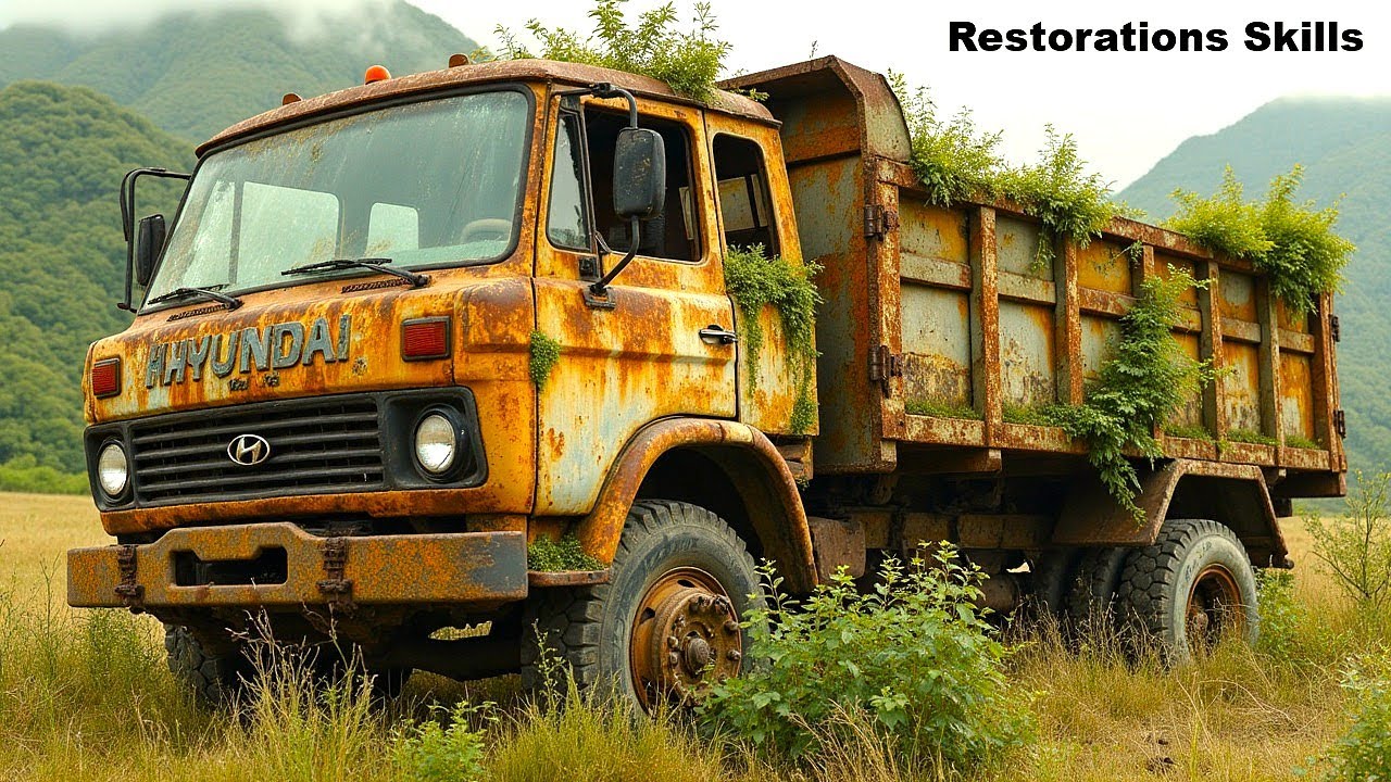 🚛 Bringing a Rusty Hyundai Truck Back to Life After 20 Years! // Restorations Skills