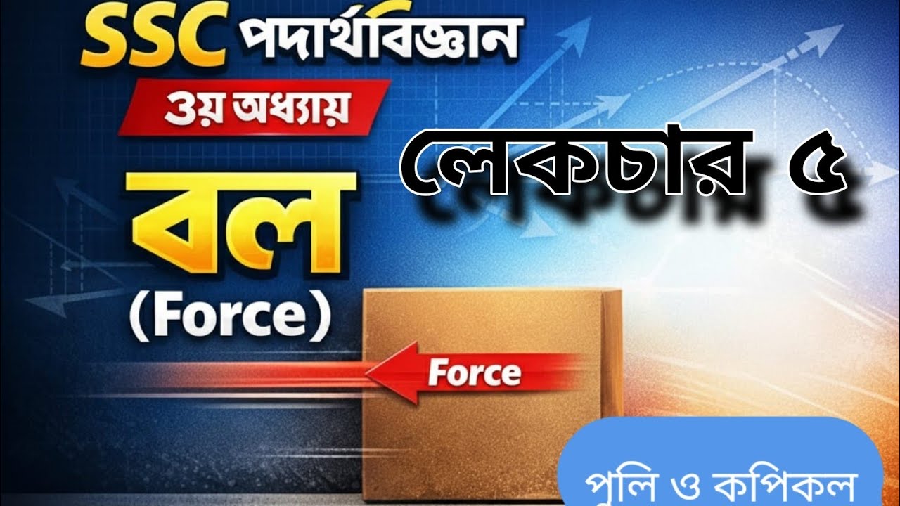 Ssc physics  বল ( force) পুলি ও কপিকল। 