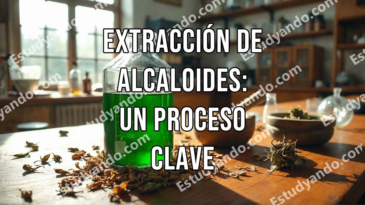 Extracci&oacute;n de alcaloides: un proceso clave
