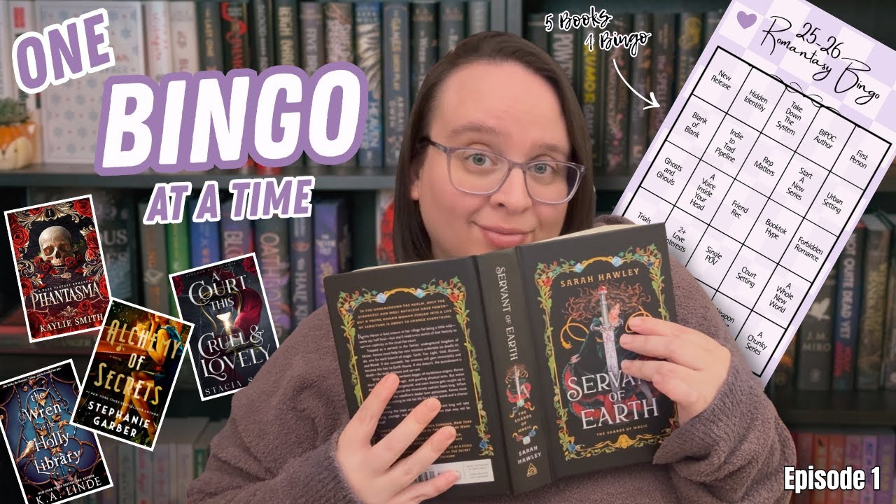 Completing a year long Romantasy Bingo Board Challenge one line at a time | Bingo By Bingo Episode 1