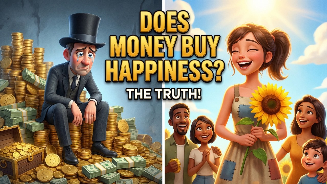 The Real Secret to Happiness: Is It Just Money? (English Listening)