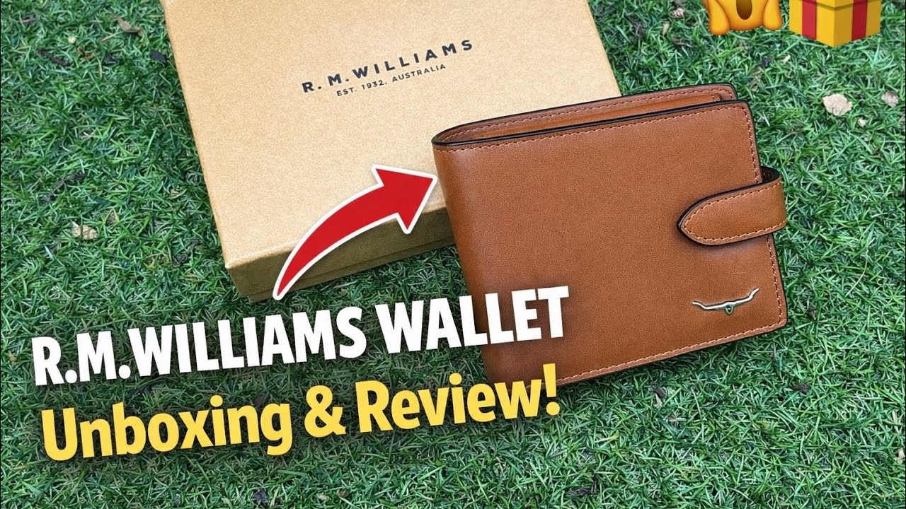 R.M.Williams Wallet | Wallet with pocket and tab