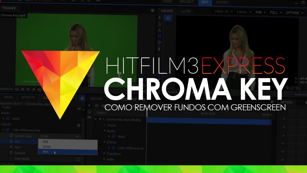 Tutorial HITFILM 3 EXPRESS: CHROMA KEY / Green Screen