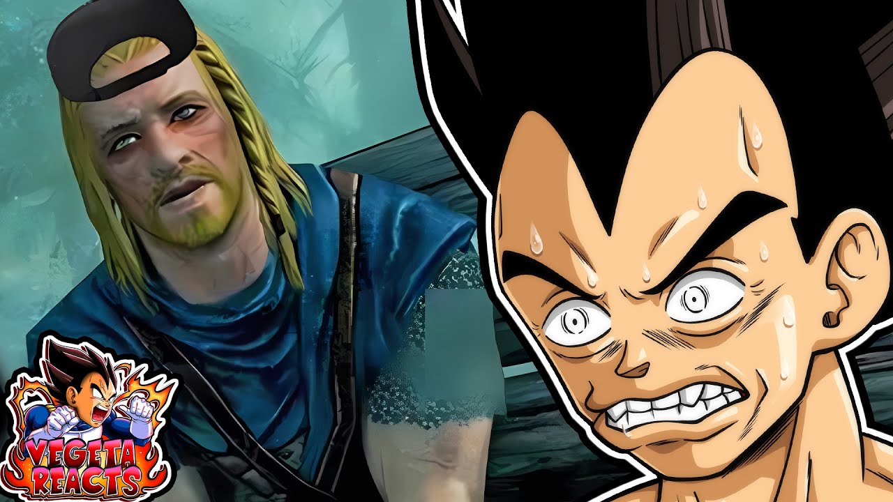 BRAIN ROT OVER 9000!!! | Vegeta Reacts To Skyrim Intro But It's Brainrot