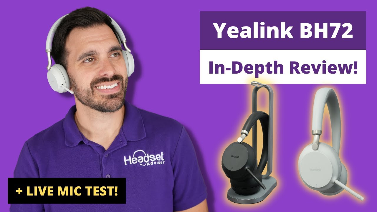Обзор беспроводной Bluetooth-гарнитуры Yealink BH72! + ТЕСТ МИКРОФОНА В РЕЖИМЕ РЕАЛЬНОГО ВРЕМЕНИ!