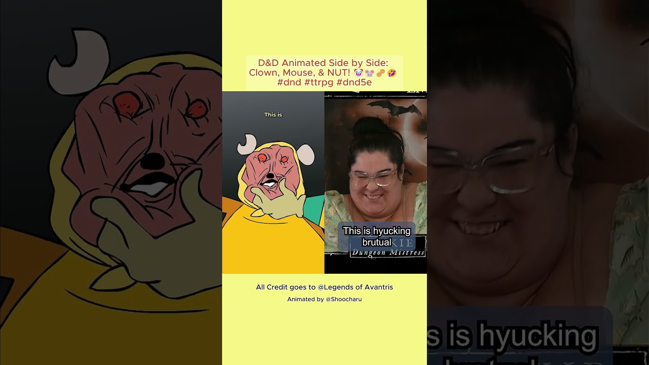 D&D Animated Side by Side: Clown, Mouse, & NUT! 🤡🐭🥜🤣 Nightmare Before Witchlight 01:57:09