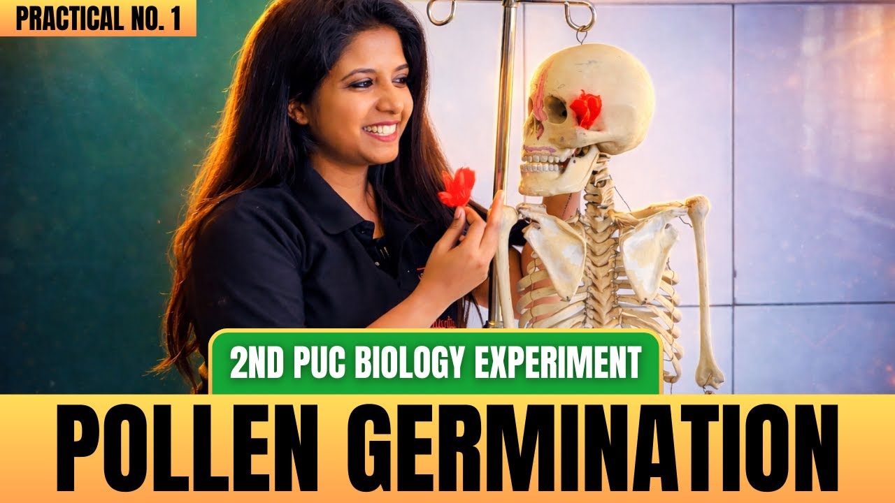 FULL Demo: Pollen Germination 🌼🔬 | 2nd PUC Biology Practicals (E1) 💯