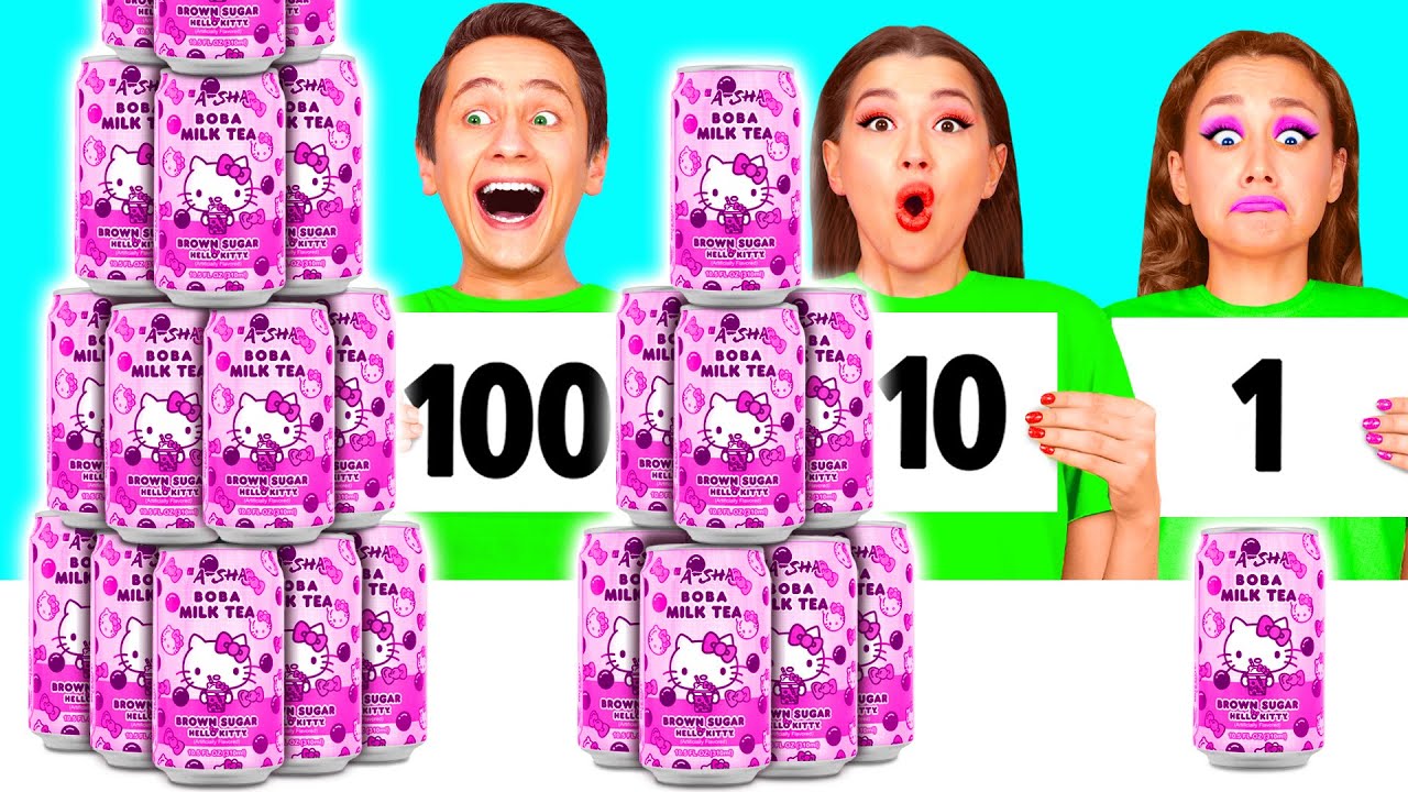 100 Слоев Еды Челлендж | Кто Победит в Кулинарной Битве DaZaZa Challenge