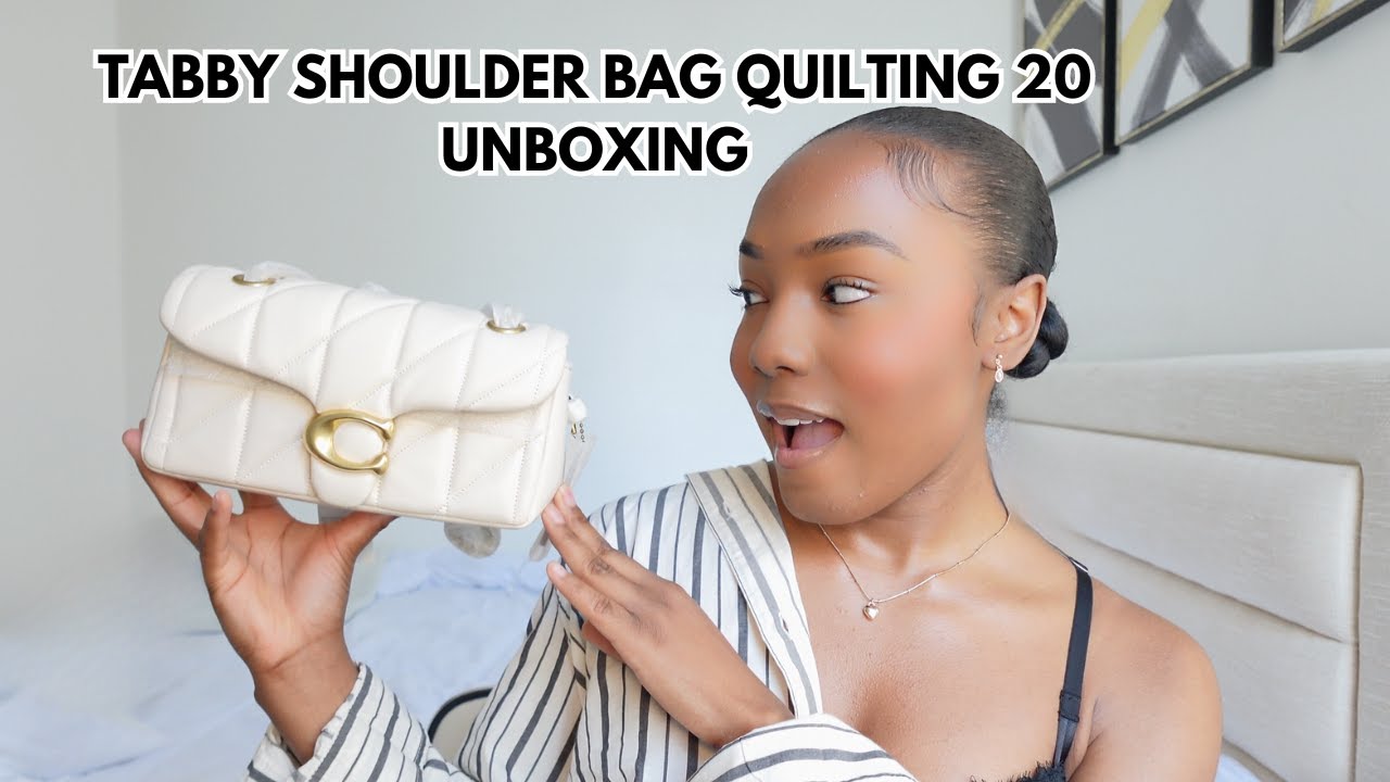 COACH TABBY SHOULDER BAG 20 QUILTING UNBOXING !