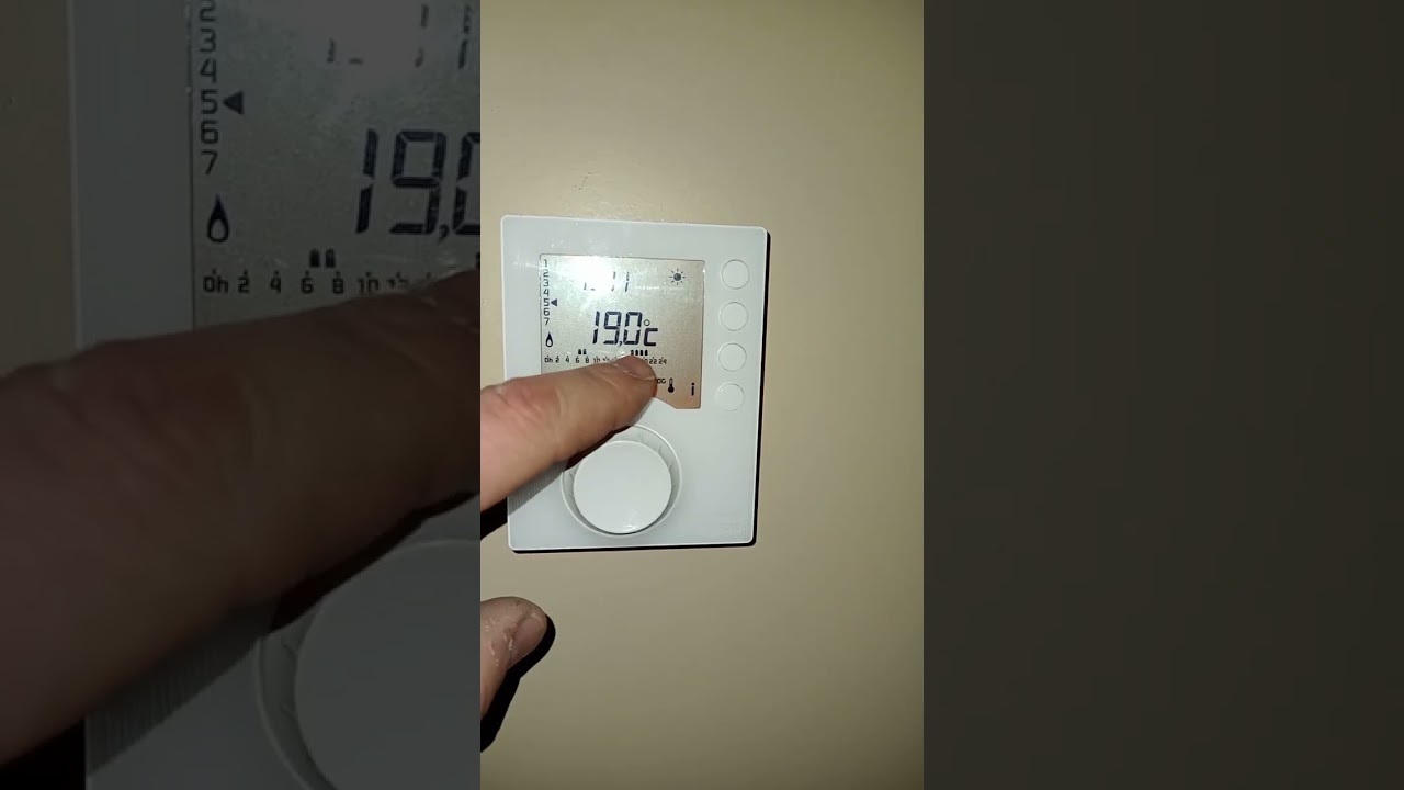 mettre sur marche et arrêt thermostat d ambiance 