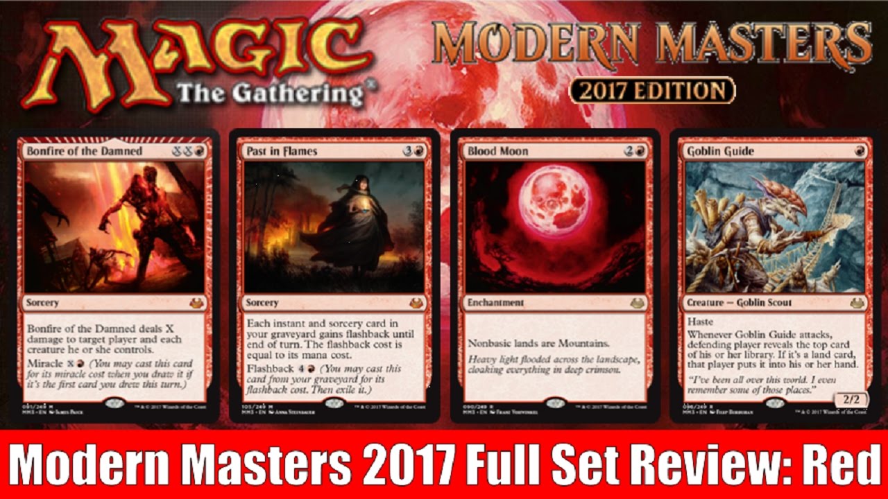 MTG Modern Masters 2017 Full Set Review: Red!