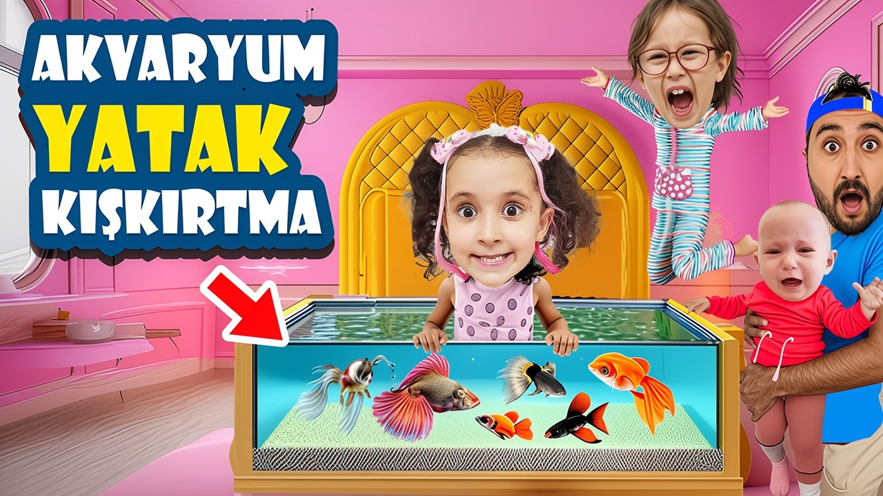 BAHAR BANU ALYANIN YATAĞINI AKVARYUMA ÇEVİRDİ !! EYVAH BANU ALYA ÇOK KIZACAK !!