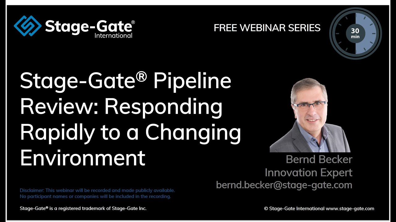 Stage-Gate Pipeline Review Webinar