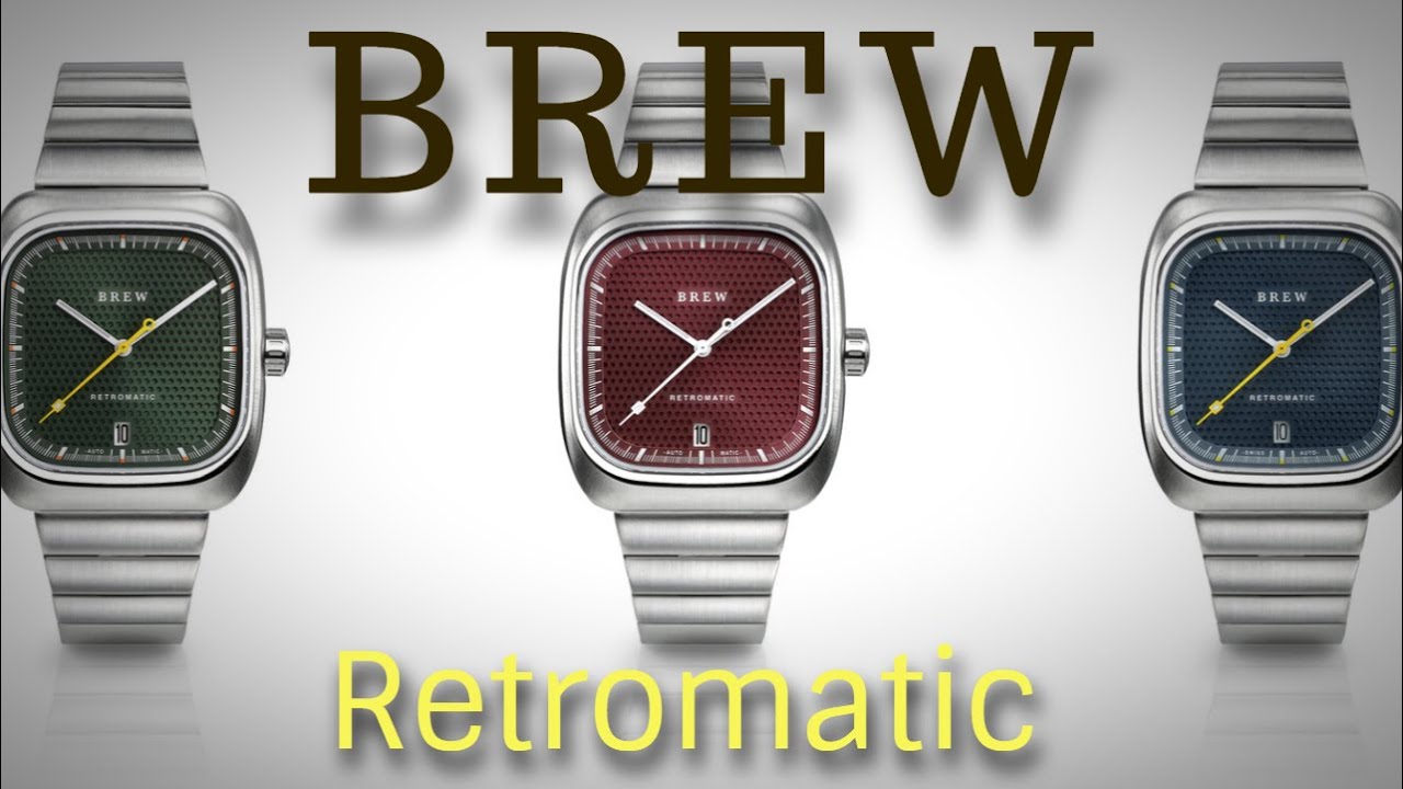 Introducing the BREW Retromatic Automatic 70s inspired Watch. Ikepod looks from an American Micro