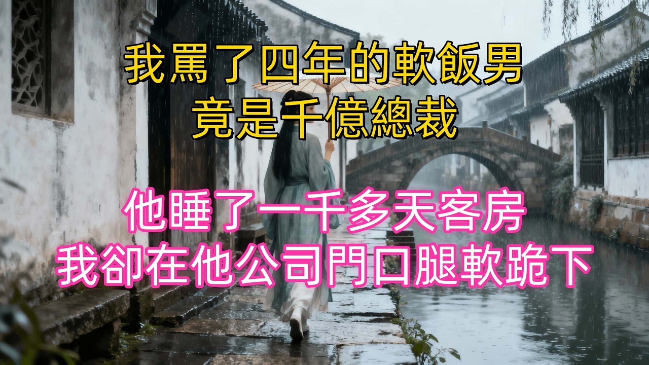 我甩了月薪三千五的窩囊廢丈夫，指著鼻子罵他吃軟飯，他默默撿起地上的硬幣轉身關上門，直到那天我在千億帝國的落地窗前，看見被眾星捧月的董事長背影，竟然是他。#生活經驗 #情感故事 #故事#婆媳关系