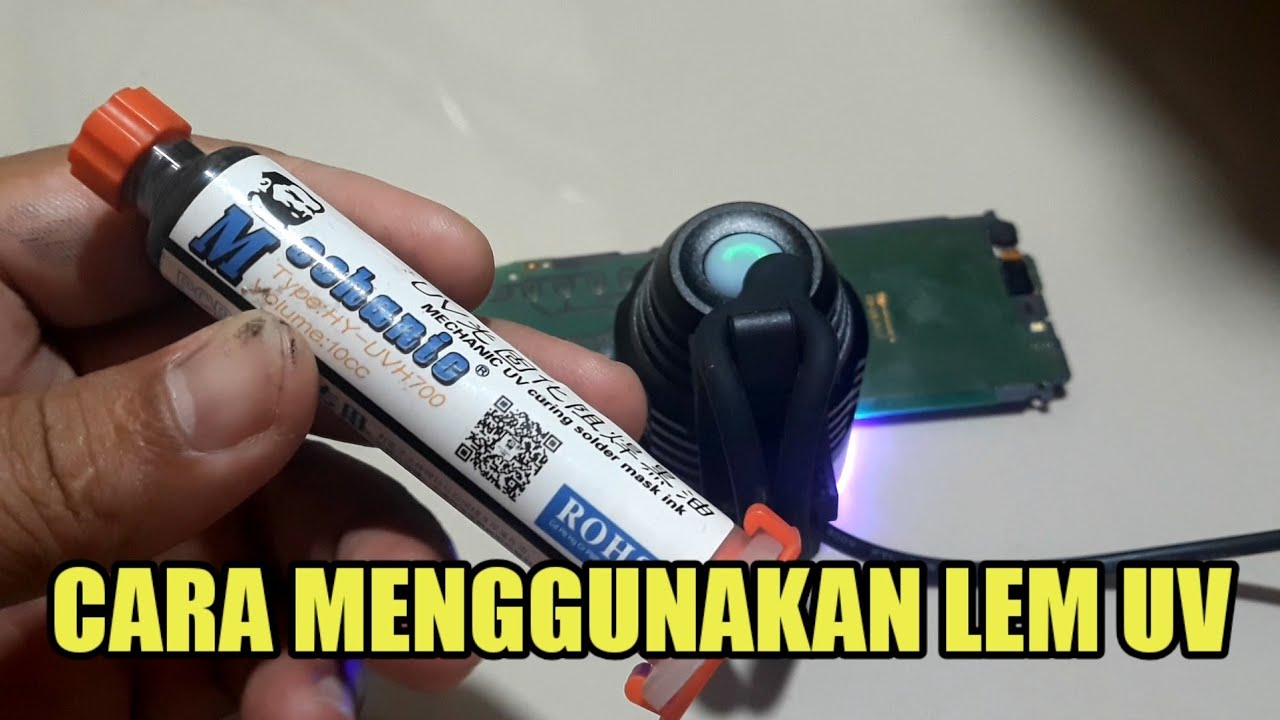 Cara Menggunakan Lem UV