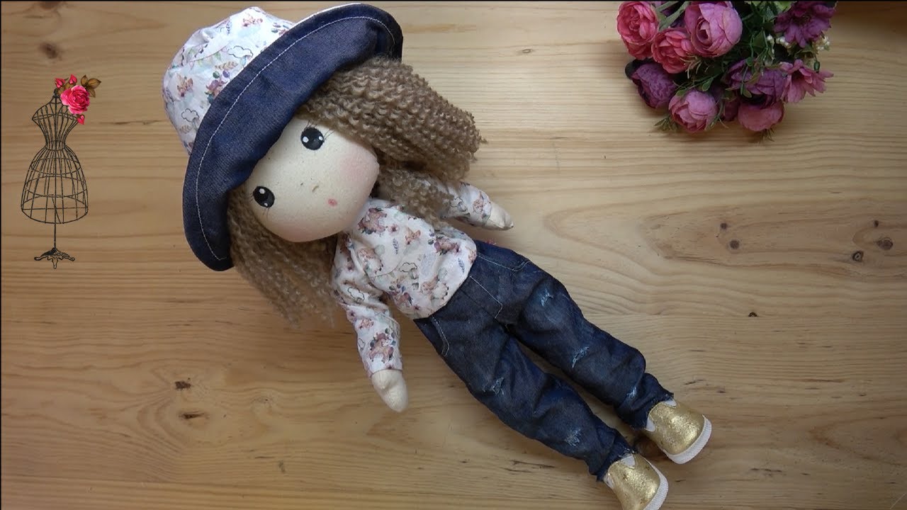 DIY Gorro de pescador👒 para Mu&ntilde;ecas🧵✂ Patrones gratis