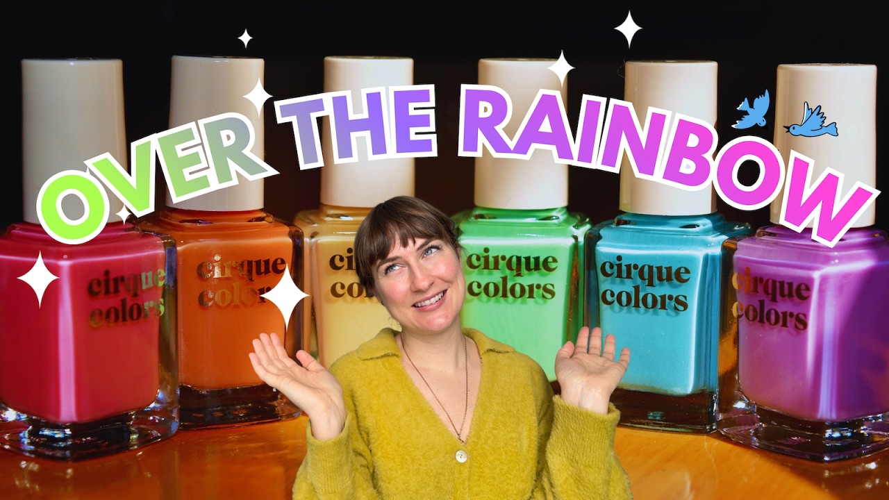 Радуга цветов! Образцы лаков для ногтей из коллекции Cirque Colors Over the Rainbow.