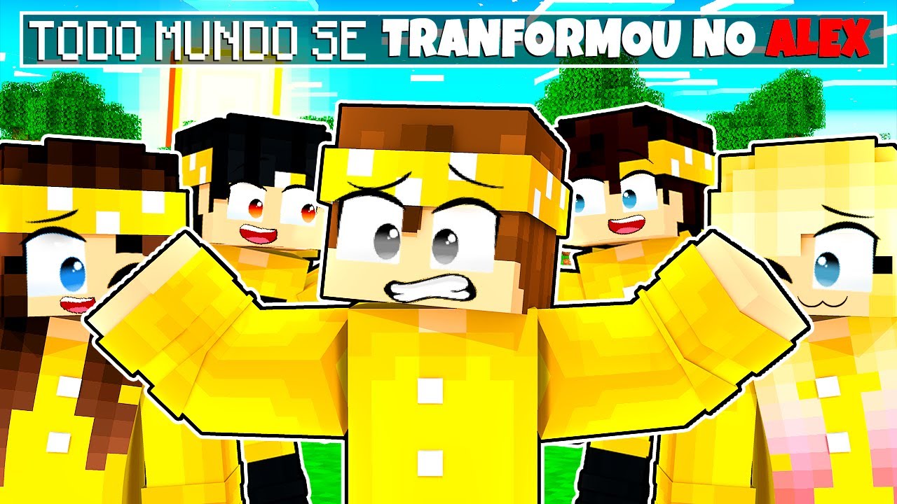 TODO MUNDO VIROU o ALEX MONTE no MINECRAFT ‹ Alex ›