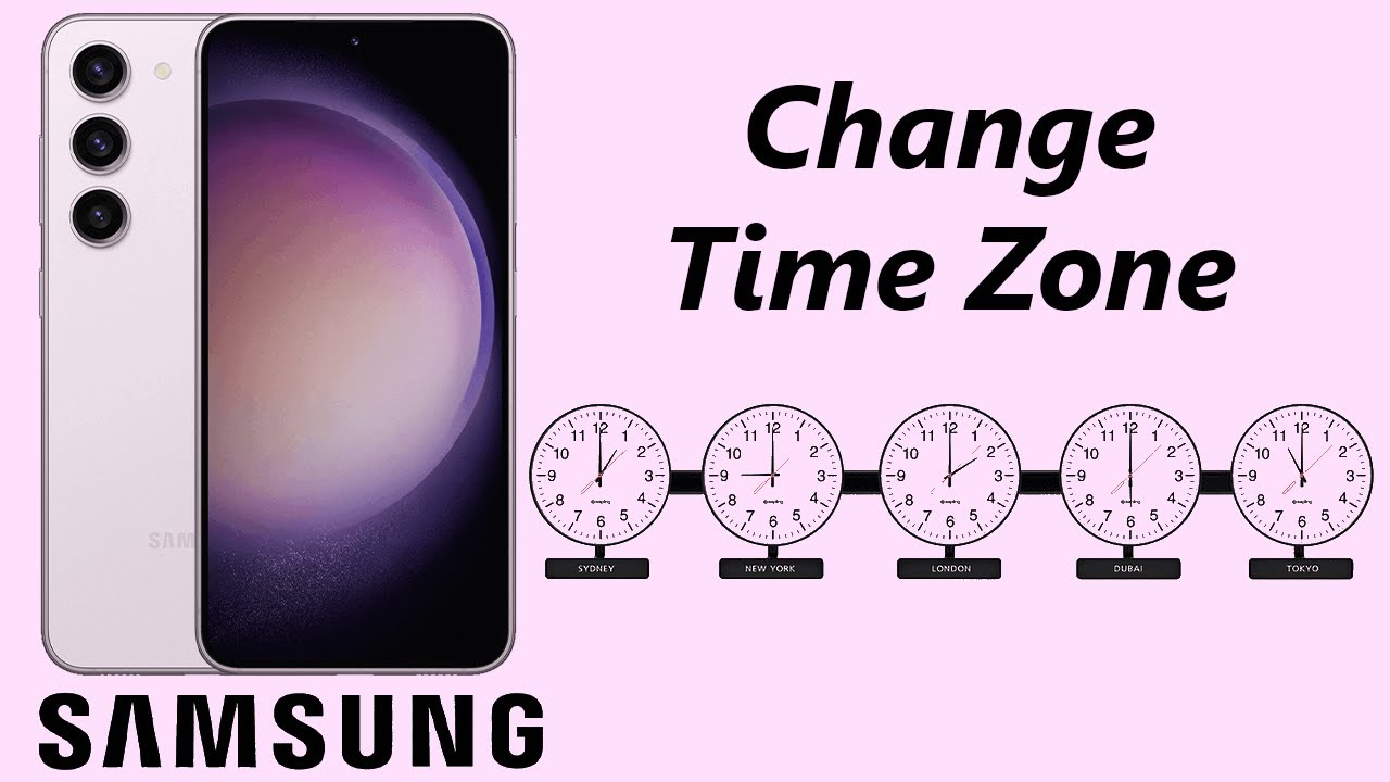 How To Change Time Zone On Samsung Phone / Tablet